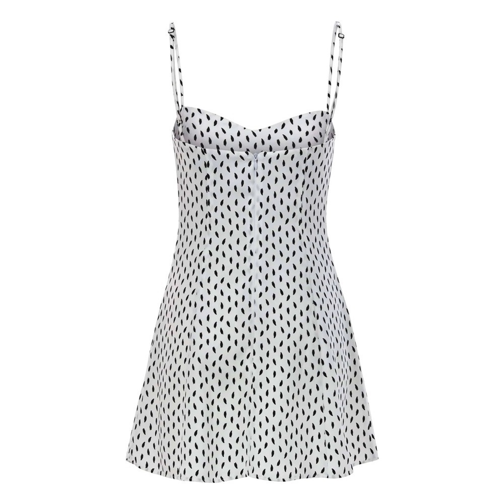 Sur La Cote Elsa Black And White Dot Dress Made In Usa (108) — image 4 of 8